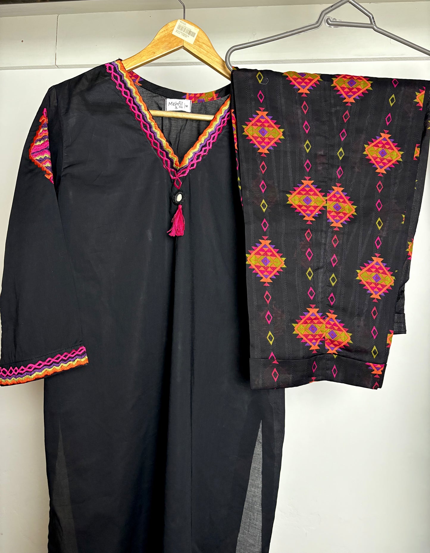 2 piece stitched embroidered lawn suit