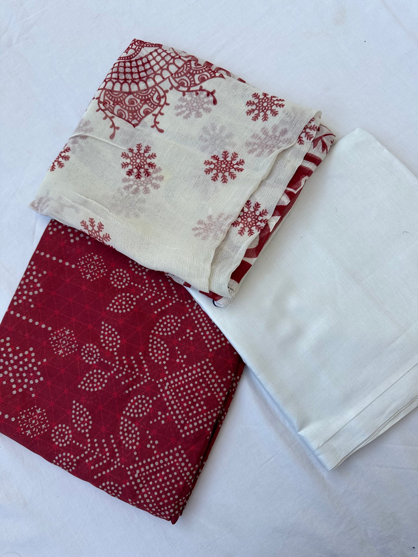 3 piece printed lawn