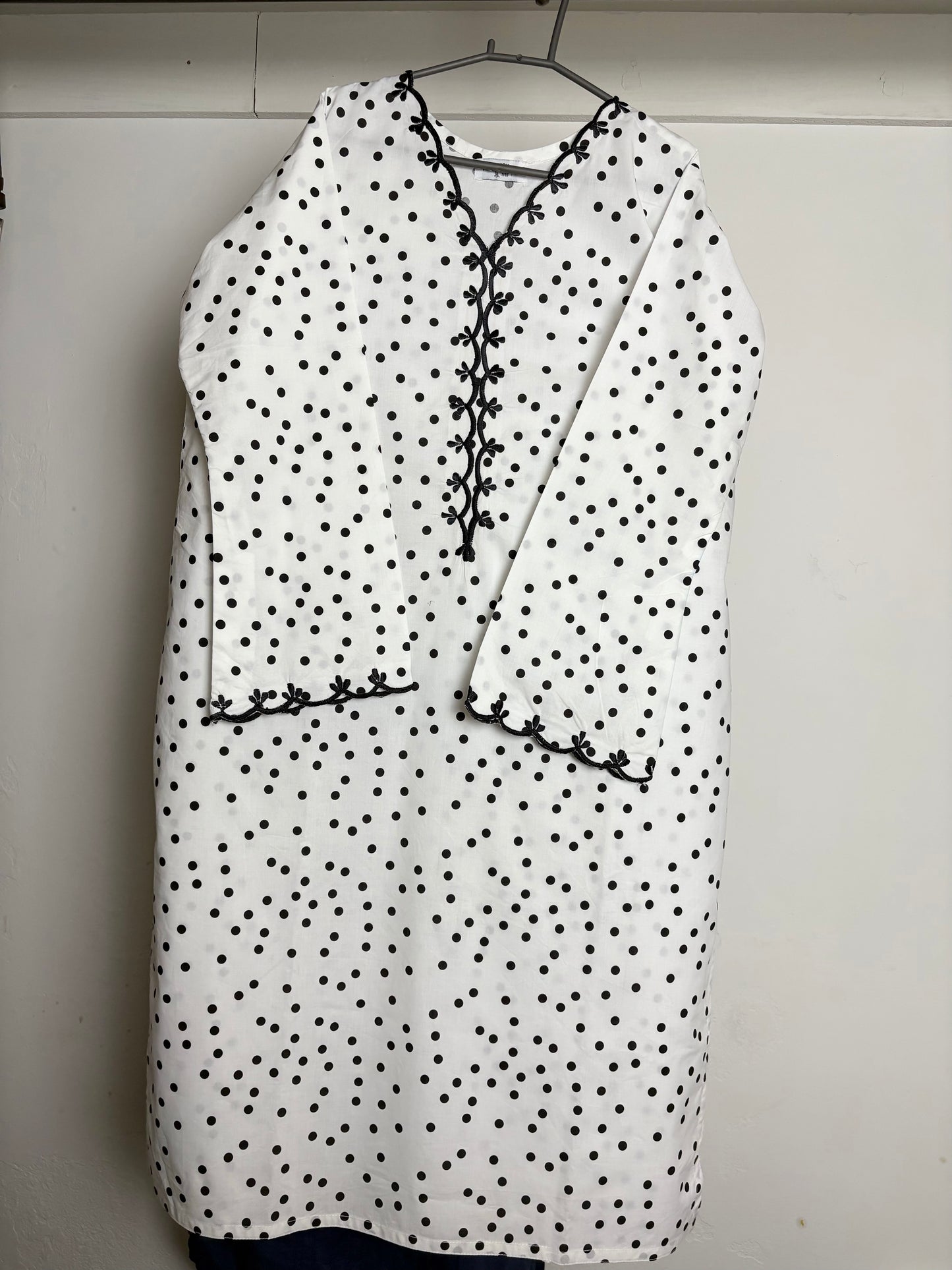 1 piece stitched embroidered shirt