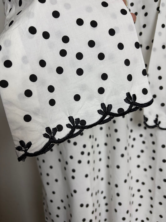 1 piece stitched embroidered shirt