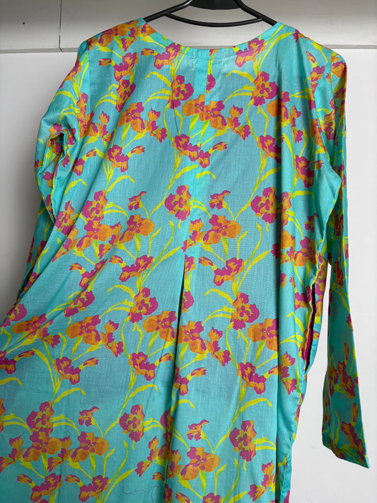 2 piece stitched printed lawn suit